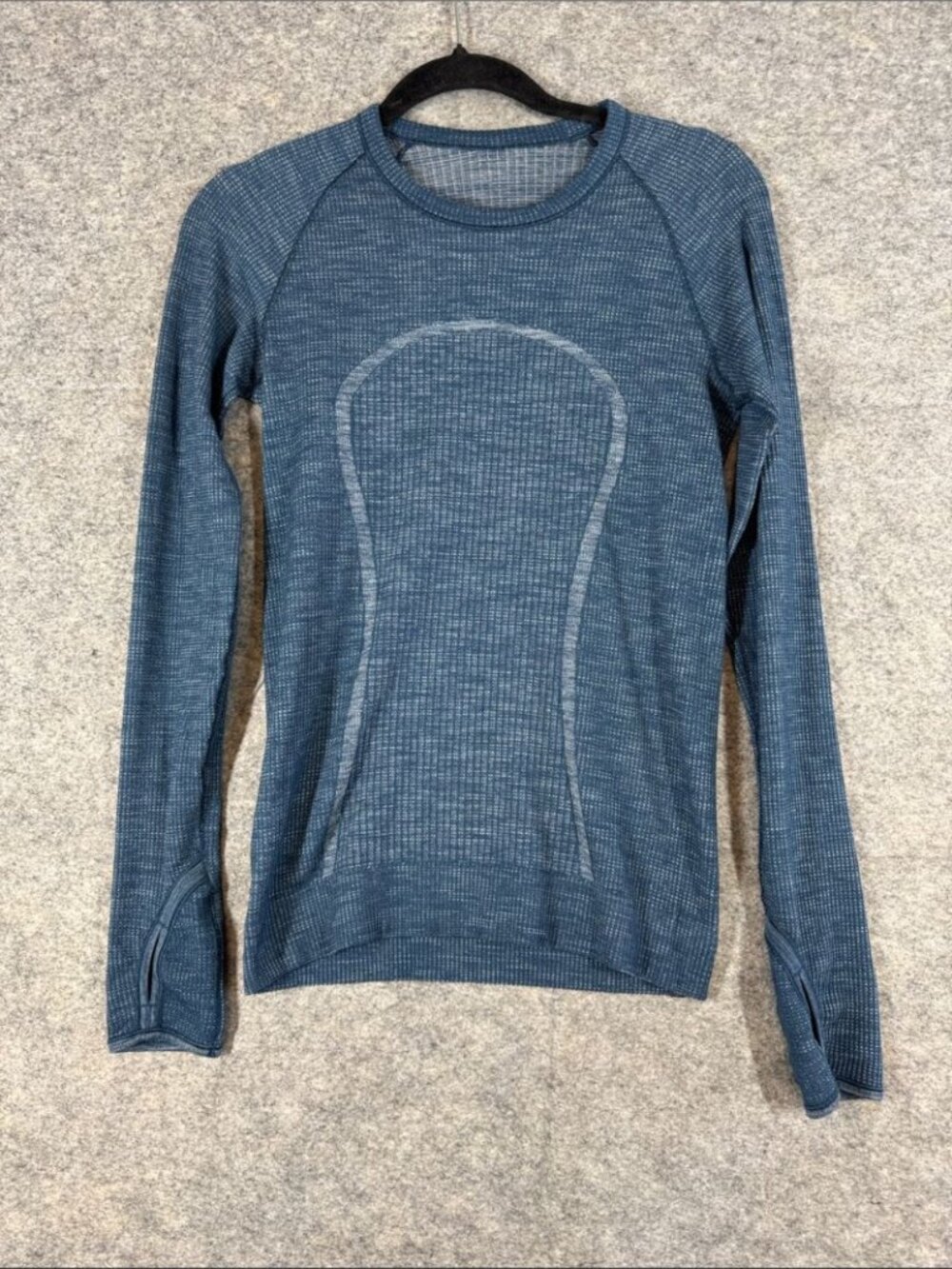 Lululemon Swiftly Tech Long Sleeve Seamless Top in Slate Blue Athletic Yoga 4 - Picture 2 of 13